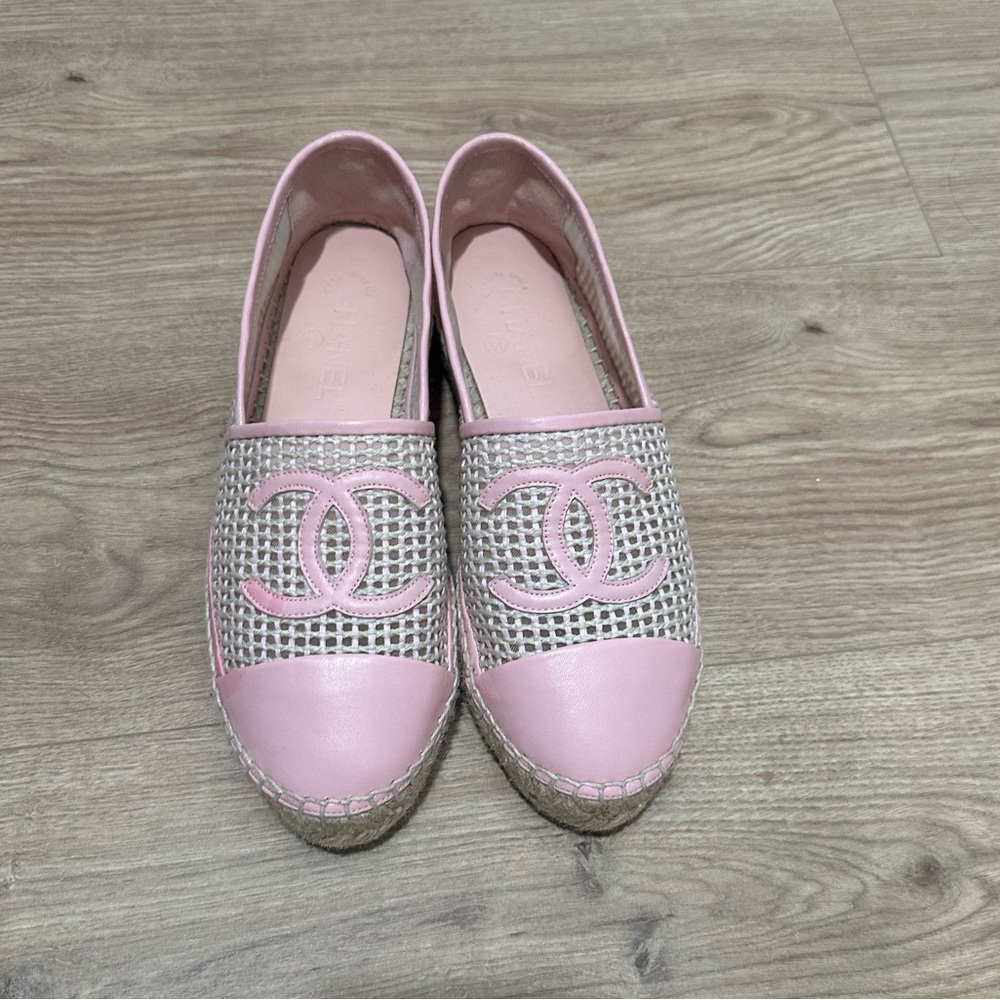 Chanel Pink Espadrilles